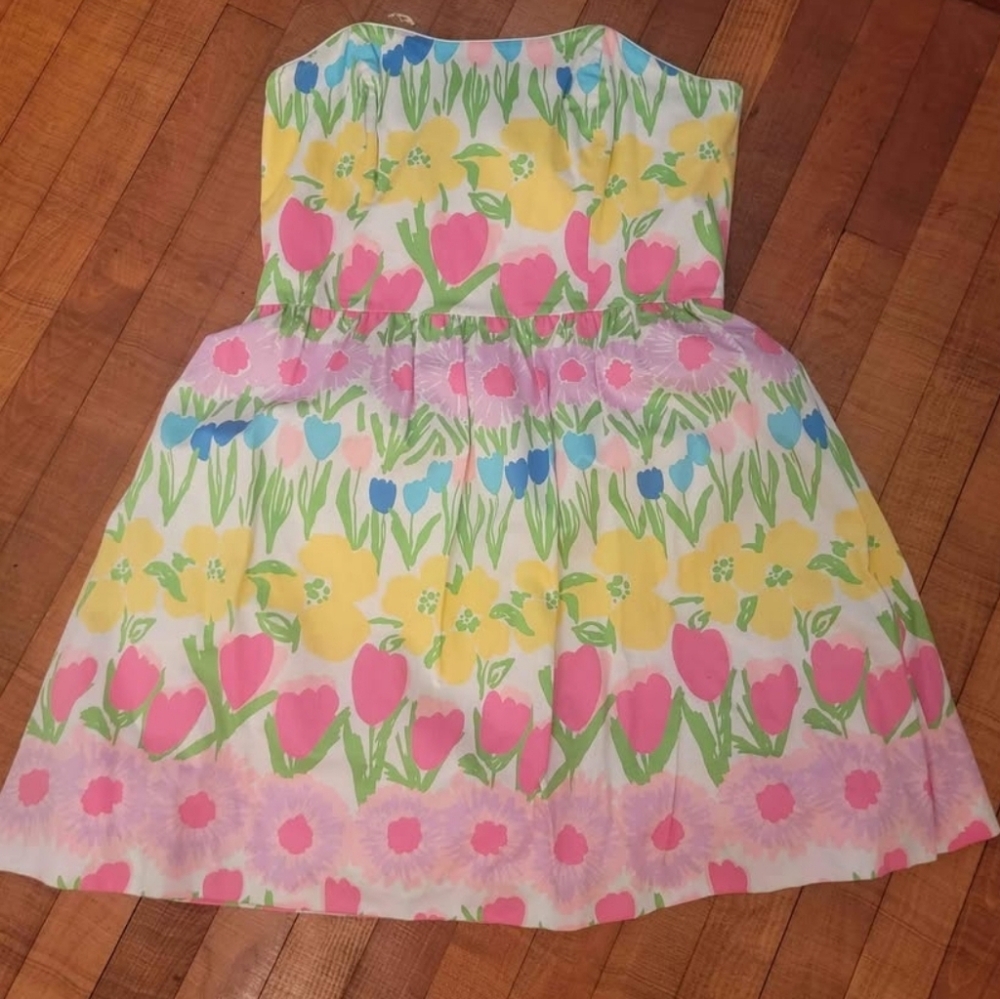Lilly Pulitzer Payton Strapless Dress size 12